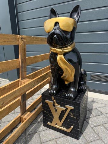Daluxe Art - 1999 • XXL LV Dog Display – 90 cm, Antiquités & Art