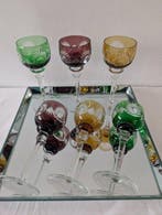 Wijnglas (6) - Kristal, Glas - Cristal lorrain, Antiek en Kunst