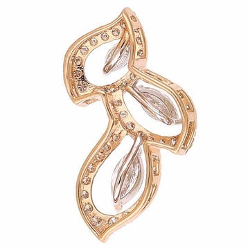 Pendentif - 18 carats Or rose - 0.80ct. tw. Diamant