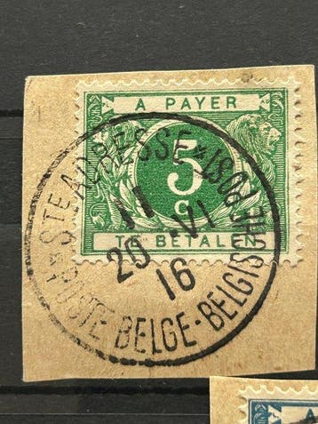 Belgique 1916 - Troisième série de timbres, Gestempeld