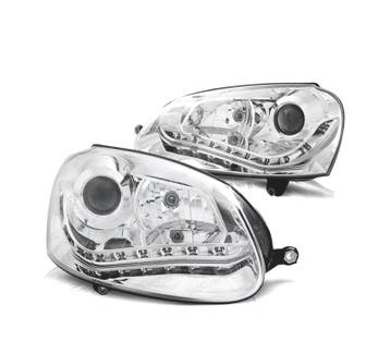 Phares Pour Volkswagen Vw Golf Mk5 03-08 Xenon Daylight Fond, Verzenden