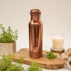 Puur koperen fles flower of life zijdefinish 750 ml, Sports & Fitness, Produits de santé, Wellness & Bien-être, Ophalen of Verzenden
