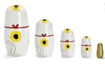 Detail Inc. - Pop Lucky Cat Matryoshka Set – Wooden Nesting, Antiek en Kunst