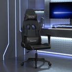 vidaXL Massage gamestoel kunstleer zwart, Verzenden