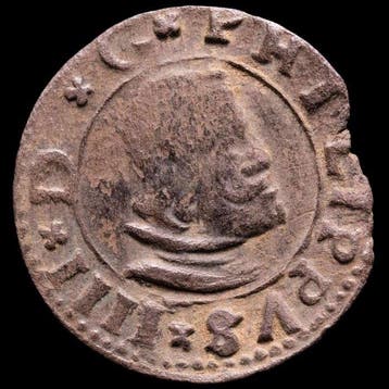 Spanje. Felipe IV. 16 Maravedís Acuñada en la ceca de