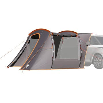 vidaXL Autotent waterdicht grijs en oranje, Verzenden, Nieuw