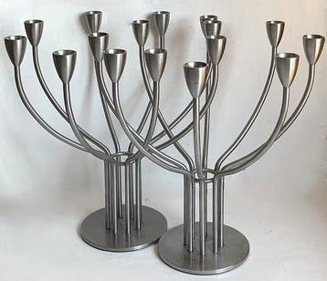 IKEA - Knut & Marianne Hagberg - Kaarsenhouder - Staal -, Antiek en Kunst