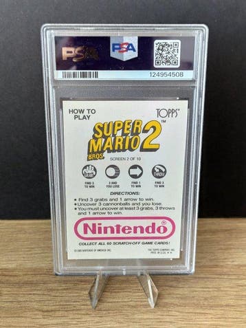 1989 Topps Nintendo Scrath-off - Super Mario Bros 2 - Screen, Nieuw