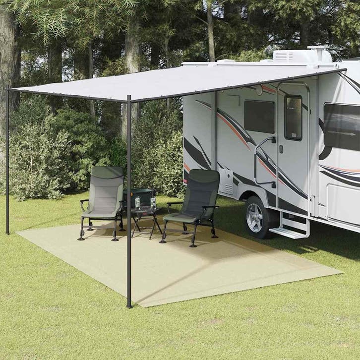 vidaXL Tenttapijt 6x3 m crèmekleurig, Caravans en Kamperen, Tentaccessoires, Nieuw, Verzenden