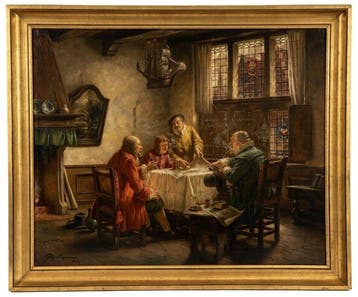 Fritz Wagner (1896–1939) - Cheerful Meeting in an old