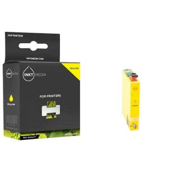 Epson T0804  inktcartridge Geel (inktmedia huismerk), Computers en Software, Verzenden, Nieuw