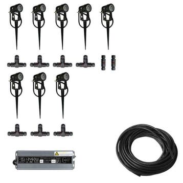 8x LED grond spot - 12V - 3 watt - complete set, Telecommunicatie, Zenders en Ontvangers, Verzenden, Nieuw