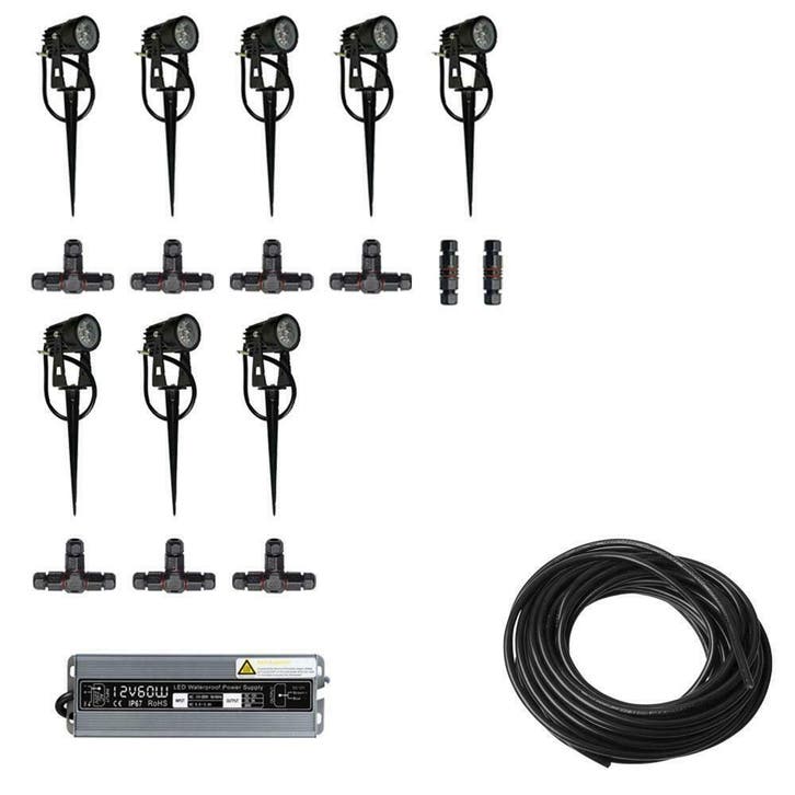 8x LED grond spot - 12V - 3 watt - complete set, Telecommunicatie, Zenders en Ontvangers, Verzenden