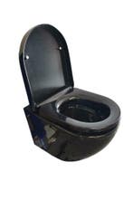Sanifun Rimless hangtoilet Aldo Zwart Verkort., Ophalen of Verzenden, Nieuw, Toilet