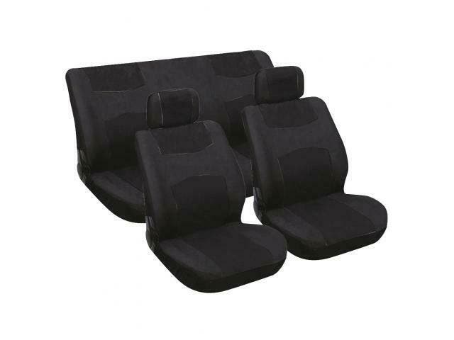 Stoelhoesset 6-Delig Zwart, Auto-onderdelen, Interieur en Bekleding, Ophalen of Verzenden