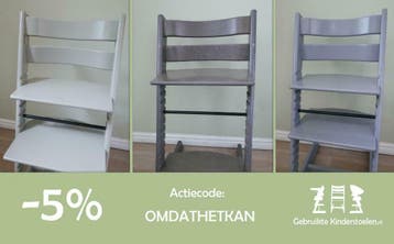 Stokke Tripp Trapp storm hazy grey taupe grijs gris, Verzenden, Zo goed als nieuw, Meegroeistoel, Stoelverkleiner