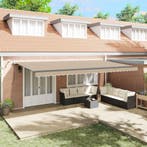 vidaXL Zonneschermstof met Beige 600 × 350 cm Polyester, Tuin en Terras, Zonneschermen, Verzenden, Nieuw