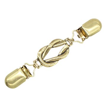 Fako Bijoux - Vestsluiting - Vestclip - Knoop - Goudkleurig, Verzenden