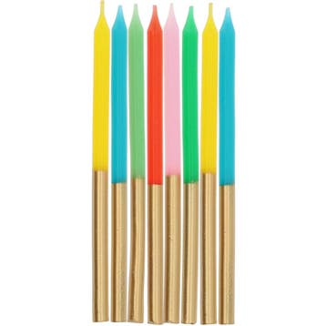 Kaarsen Retro Metallic 10cm, Verzenden, Nieuw