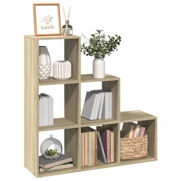 vidaXL Kamerscherm / boekenkast 3-laags 99x29x99 cm hout, Verzenden, Nieuw