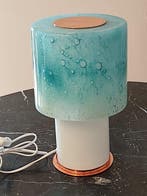 Tafellamp - Mondgeblazen Murano-glas met vlekken