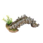 Stenen brug met plant / Aquarium decoratie As-908, Dieren en Toebehoren, Verzenden, Nieuw, Plant(en), Steen of Hout