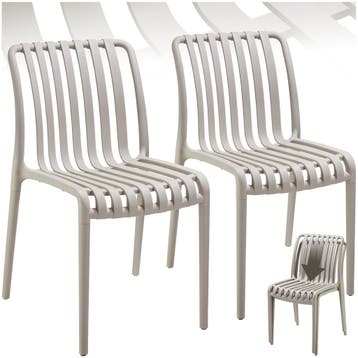 Tuinstoelen Alcudia, weerbestendig, stapelbaar, Tuin en Terras, Verzenden, Nieuw