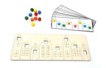 Houten Onderwijsmateriaal Huisnummers, Kinderen en Baby's, Ophalen of Verzenden, Nieuw