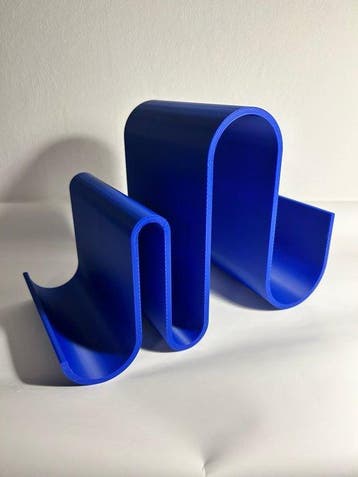 TiWo Design - Tijdschriftenhouder - Space Age Wave-stand, Antiek en Kunst
