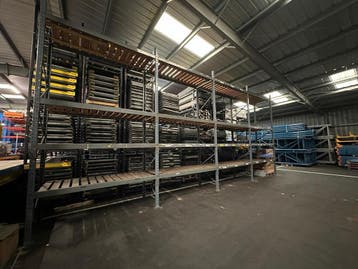 Palletstelling - 5 staanders 4900x1070mm - Tot lengte:10m52, Ophalen of Verzenden