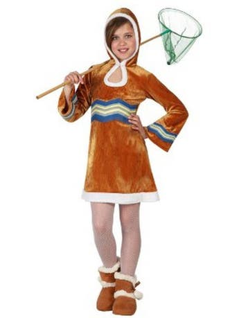 Eskimo meisje kostuum maat 5-6 jaar T-2, Ophalen of Verzenden, Nieuw