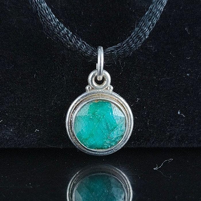 Émeraude - Argent - Ensemble de bijoux 2 pièces - FORCE,, Collections, Minéraux & Fossiles