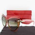 Pomellato - Cat Eye Translucent Pink & Brown with Gold Tone