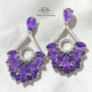 Sans prix de réserve - Boucles doreilles cocktail Argent,