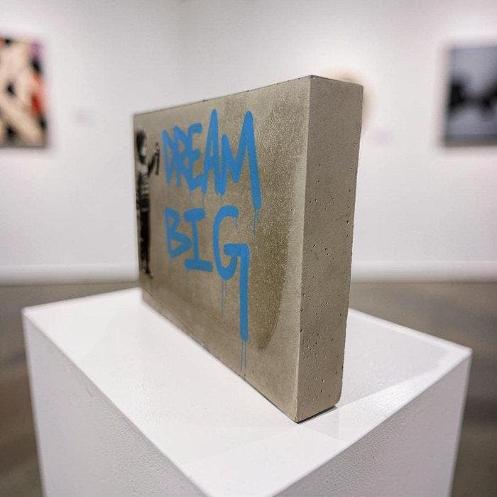 STRINK - DREAM BIG, Antiquités & Art, Art | Peinture | Moderne