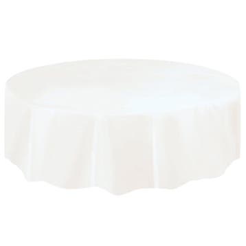 Wit Tafelkleed Rond 2,13m, Verzenden, Nieuw