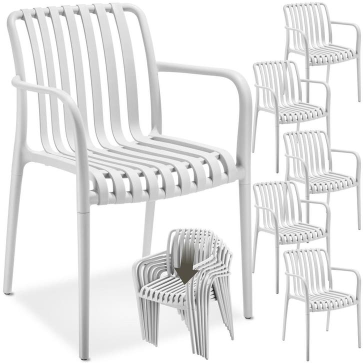 Tuinstoelen Alcudia, weerbestendig, stapelbaar, Tuin en Terras, Overige Tuin en Terras, Verzenden