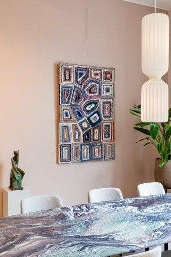 Taftique Jules Vissers Deconstructie - Wandtapijt - 150 cm -, Antiek en Kunst, Kunst | Designobjecten