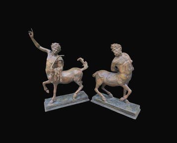 sculptuur, Centauri Furietti - 45 cm - Brons, Antiek en Kunst