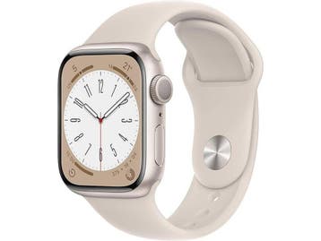 Apple Watch Series 8 - 41mm - Aluminium - Sterrenlicht - GPS, Handtassen en Accessoires, Verzenden, Zo goed als nieuw, Apple