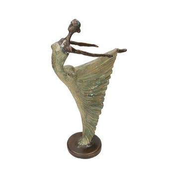 sculptuur, Abstracte ballerina - 42 cm - Brons
