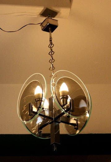Kroonluchter - Glas, Chroom