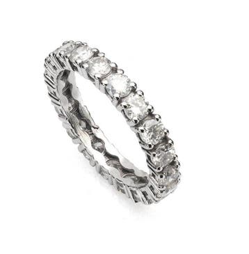 Sans prix de réserve - Bague - 14 carats Or blanc - 2.10ct., Handtassen en Accessoires, Ringen, Nieuw