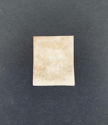 Groot-Brittannië 1840 - GB Penny Black met 4 randen, mooie, Postzegels en Munten, Gestempeld
