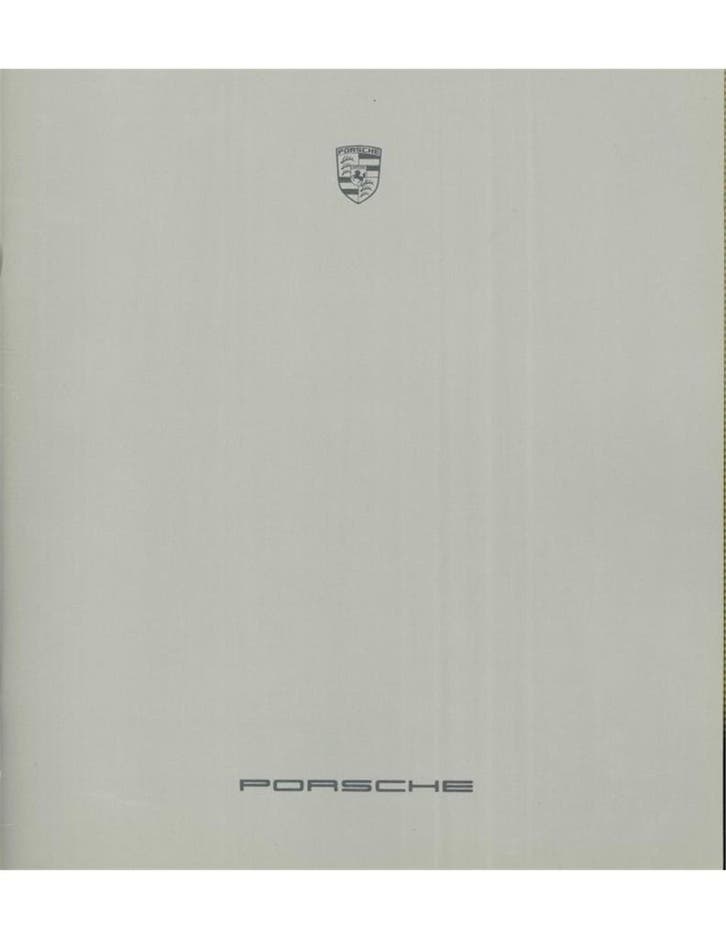 1986 PORSCHE PROGRAMMA BROCHURE DUITS, Livres, Autos | Brochures & Magazines