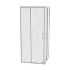 SALE - Krevo 90 x 90 -  Chroom - Douchecabine  -  Douchewand, Ophalen of Verzenden, Nieuw