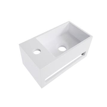 Fontein met Handdoekhouder Wiesbaden Solid Surface (kraangat, Ophalen of Verzenden, Nieuw, Overige typen