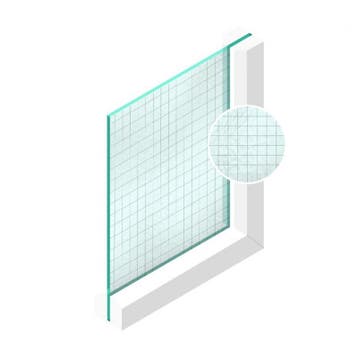Spoedglas Draadglas Engels 6 mm, Doe-het-zelf en Bouw, Glas en Ramen, Verzenden, Nieuw