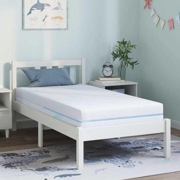 vidaXL Matras Medium stevig 80 x 160 cm Wit, Verzenden, Nieuw