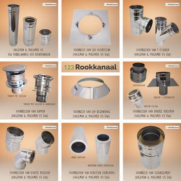 Hagemann & Machmer V3: goedkoop V3 rookkanaal, Verzenden, Nieuw